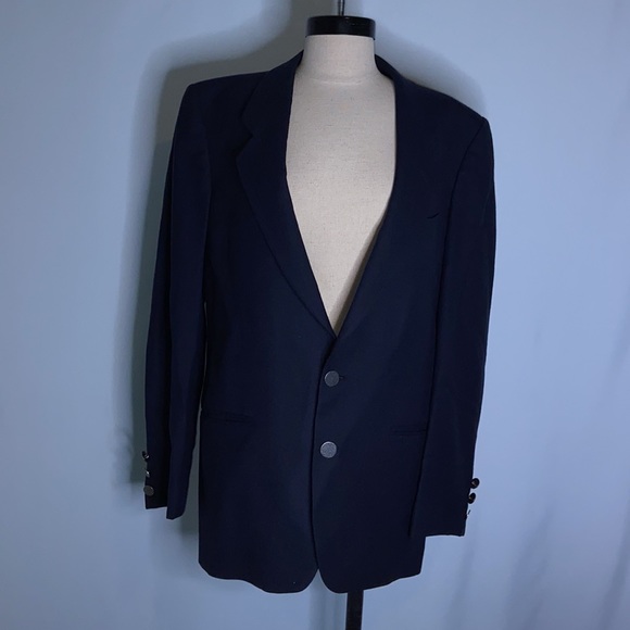 Mani By Giorgio Armani Men's Black Dress Blazer LARGE - Picture 2 of 8